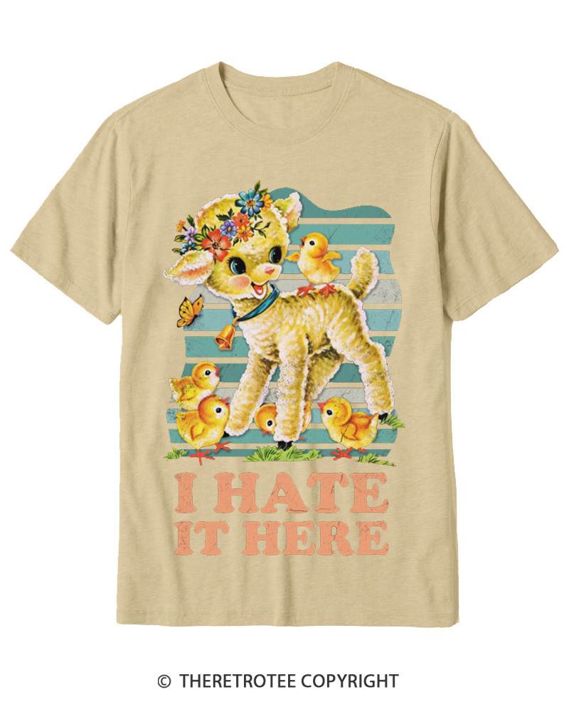 TheRetroTee I Hate It Here 1950s Cotton T-Shirt