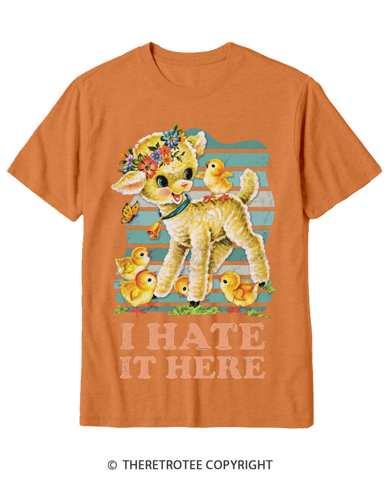 TheRetroTee I Hate It Here 1950s Cotton T-Shirt
