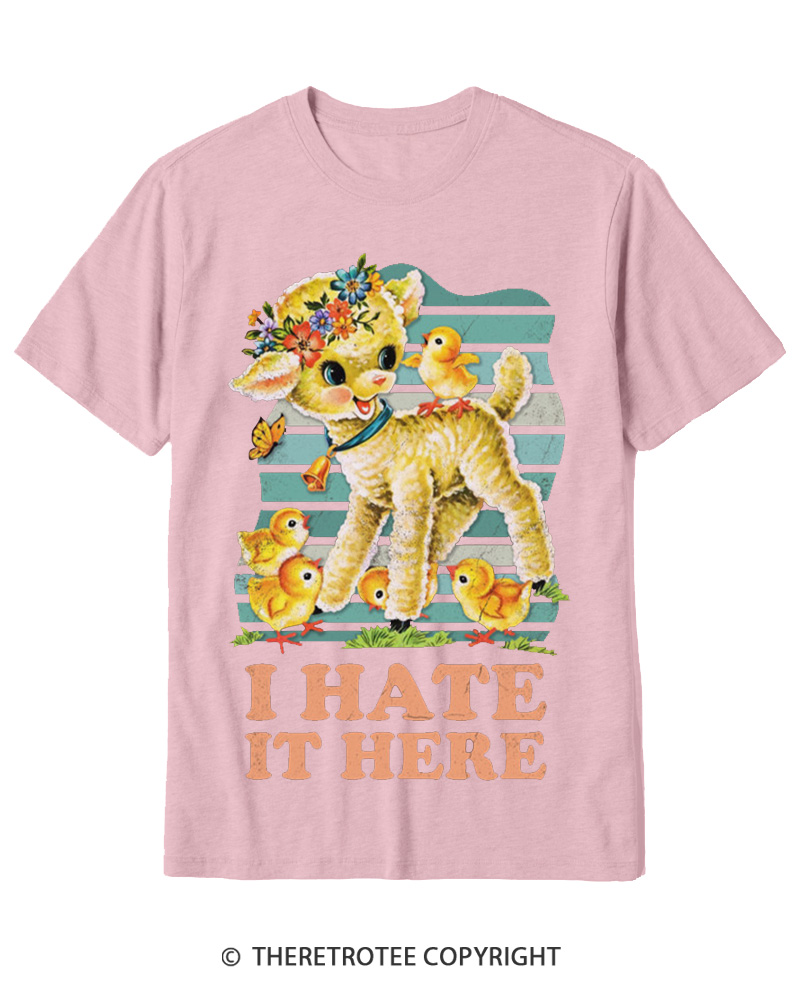 TheRetroTee I Hate It Here 1950s Cotton T-Shirt