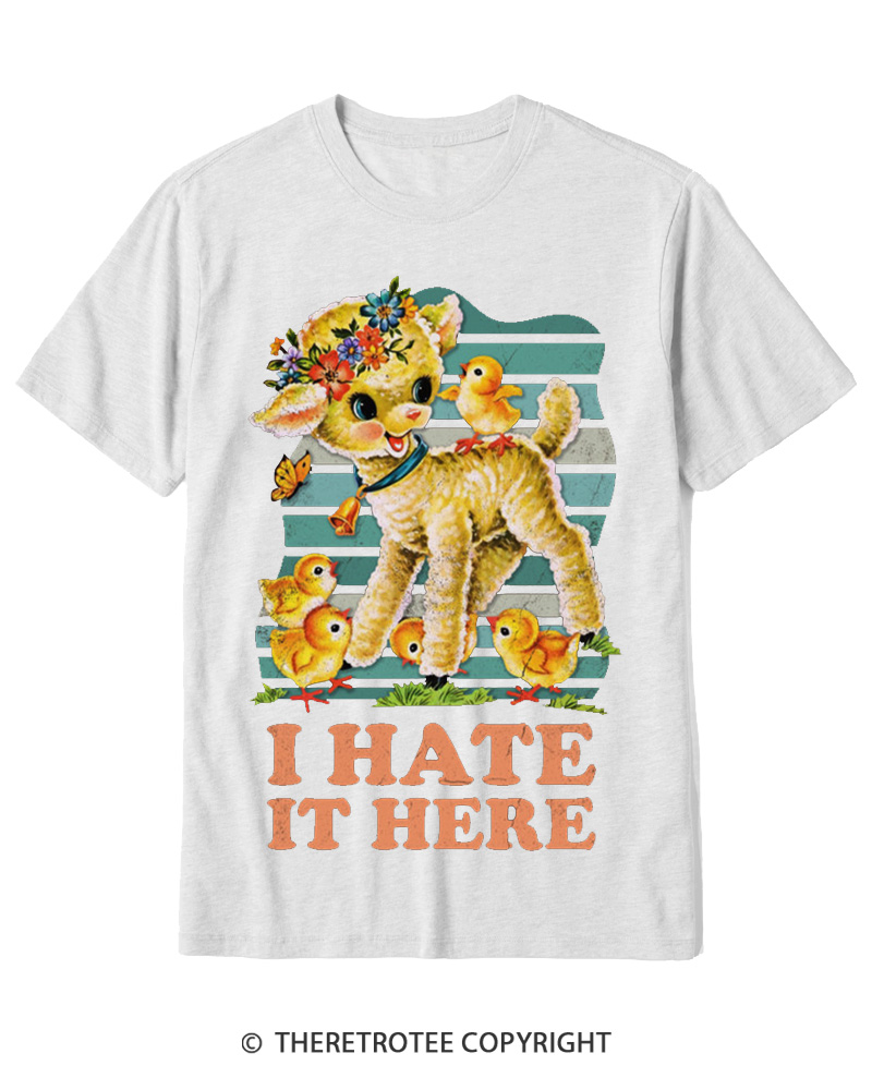 TheRetroTee I Hate It Here 1950s Cotton T-Shirt