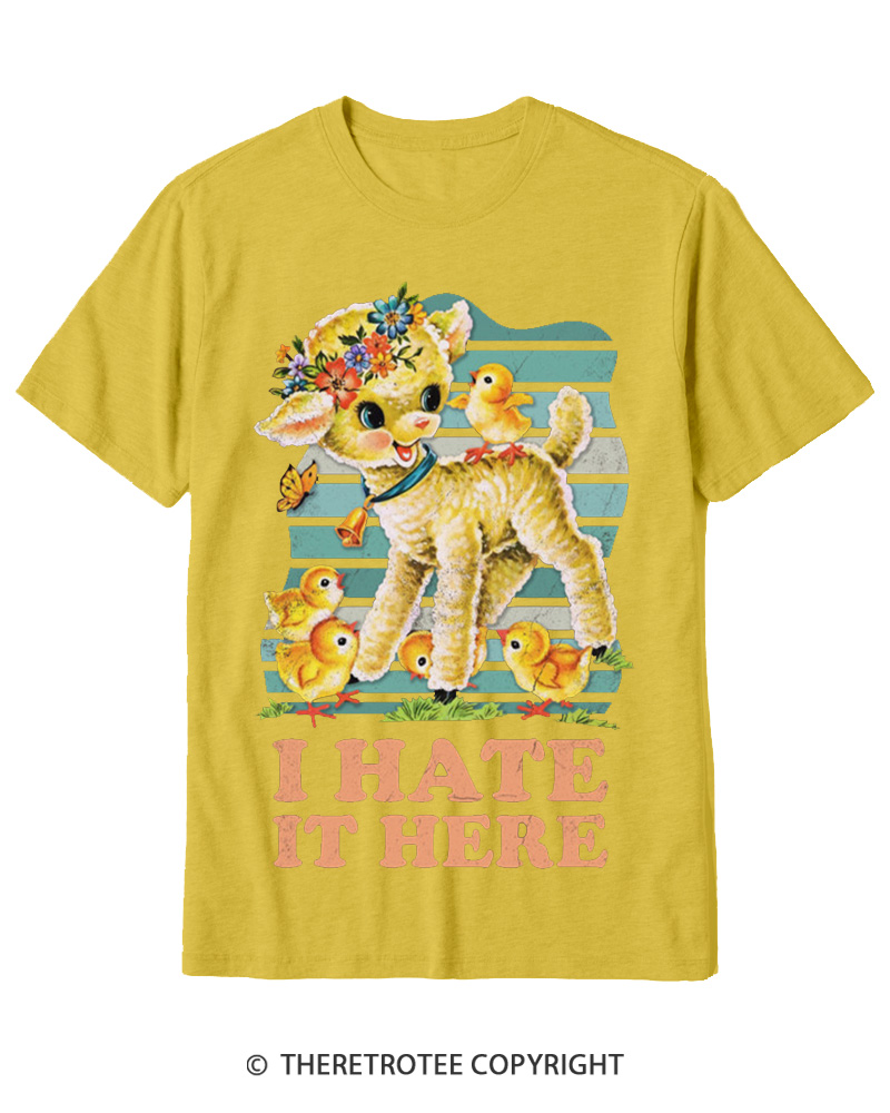 TheRetroTee I Hate It Here 1950s Cotton T-Shirt
