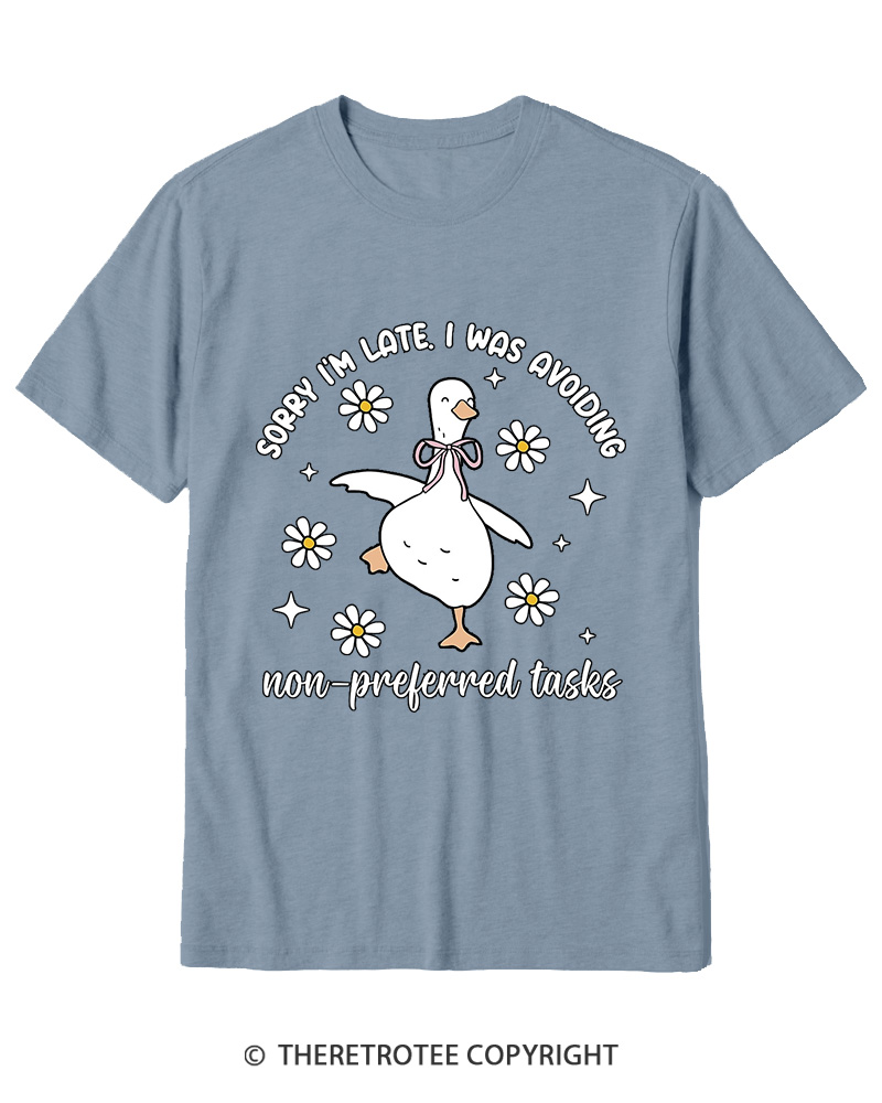 TheRetroTee Sorry I’M Late 2000s Cotton T-Shirt