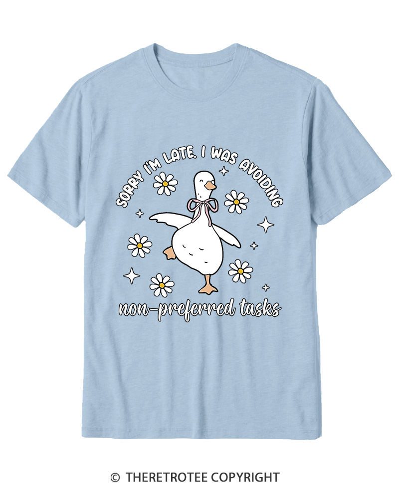 TheRetroTee Sorry I’M Late 2000s Cotton T-Shirt