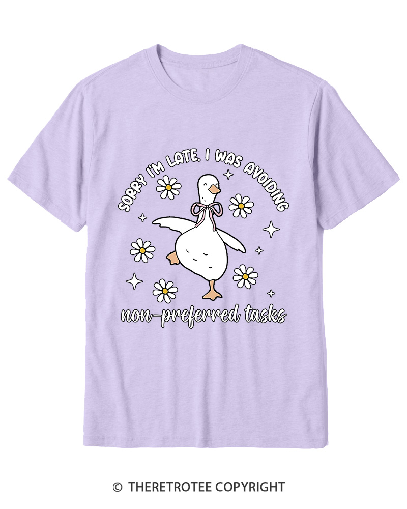 TheRetroTee Sorry I’M Late 2000s Cotton T-Shirt
