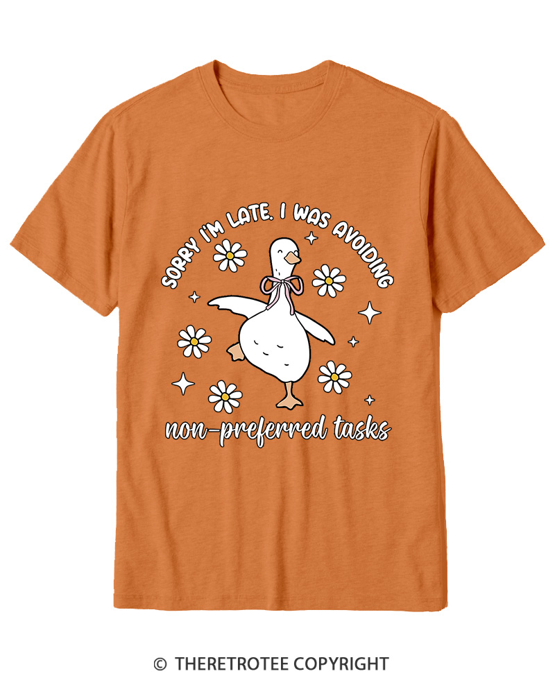 TheRetroTee Sorry I’M Late 2000s Cotton T-Shirt