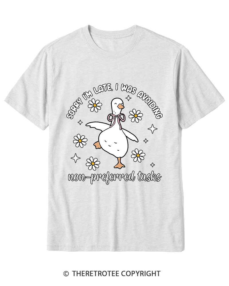 TheRetroTee Sorry I’M Late 2000s Cotton T-Shirt