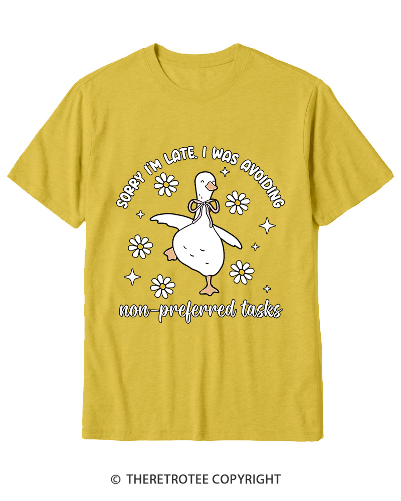 TheRetroTee Sorry I’M Late 2000s Cotton T-Shirt