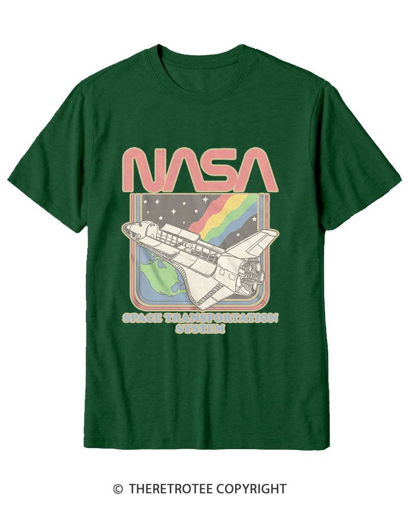 TheRetroTee Space Transportation System 1980s Cotton T-Shirt