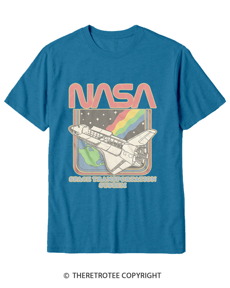 TheRetroTee Space Transportation System 1980s Cotton T-Shirt