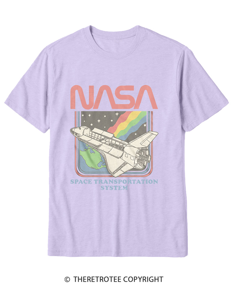 TheRetroTee Space Transportation System 1980s Cotton T-Shirt