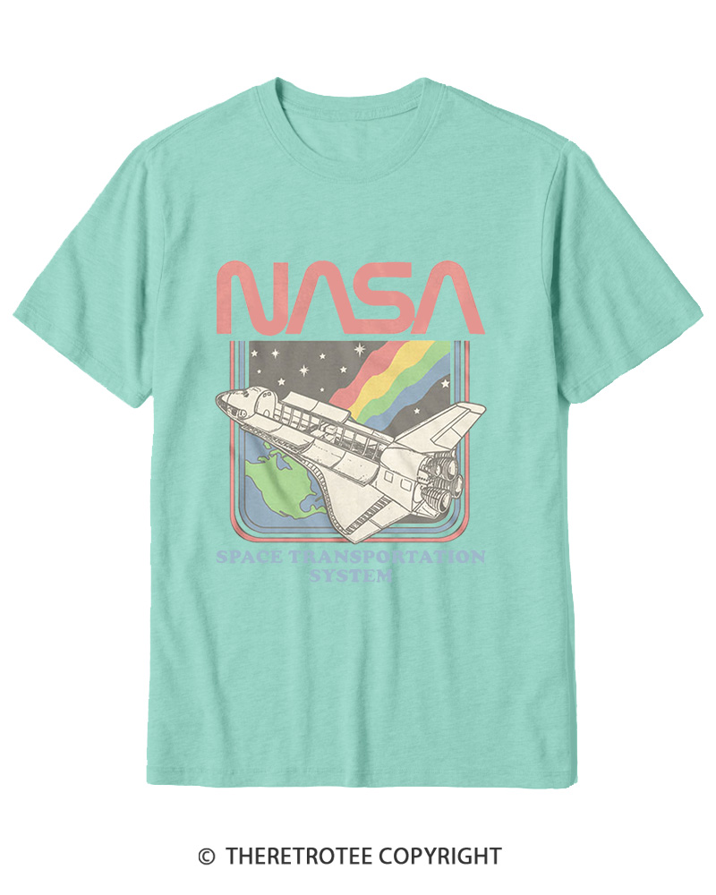 TheRetroTee Space Transportation System 1980s Cotton T-Shirt