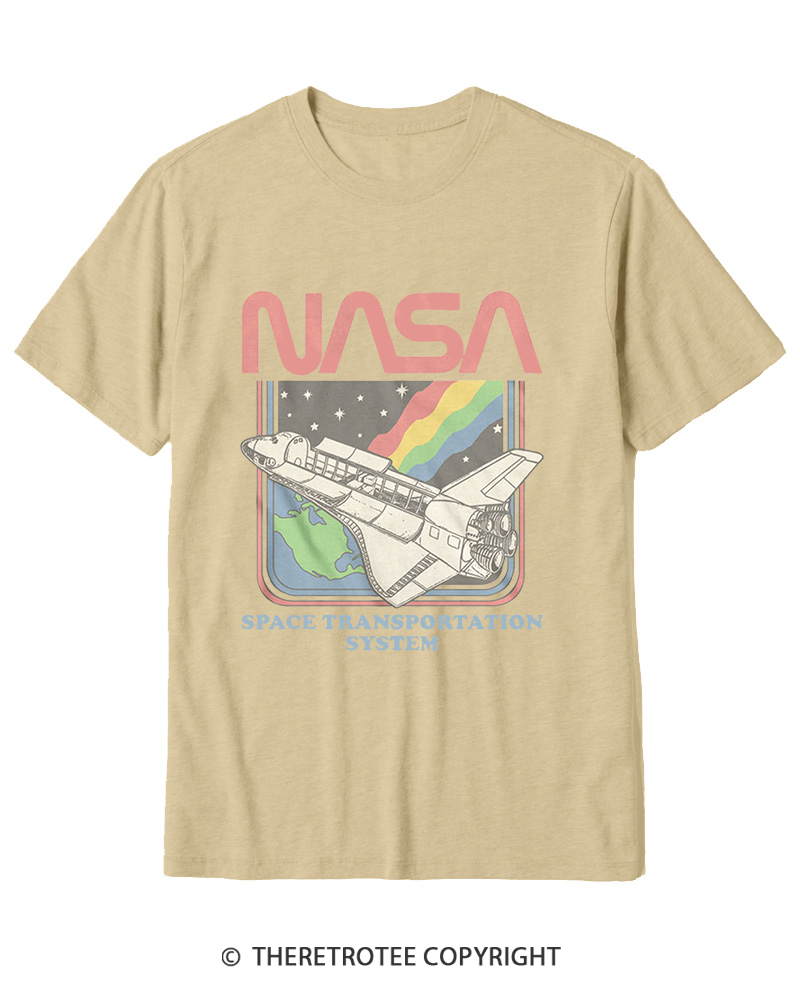 TheRetroTee Space Transportation System 1980s Cotton T-Shirt
