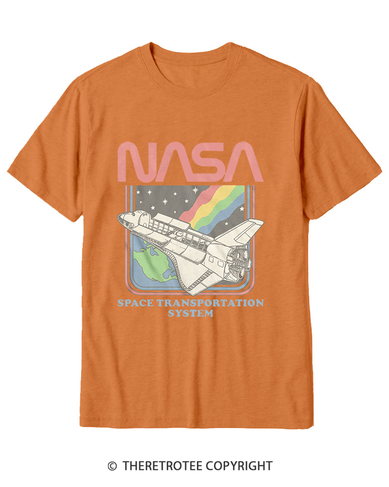 TheRetroTee Space Transportation System 1980s Cotton T-Shirt