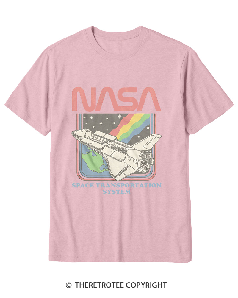 TheRetroTee Space Transportation System 1980s Cotton T-Shirt