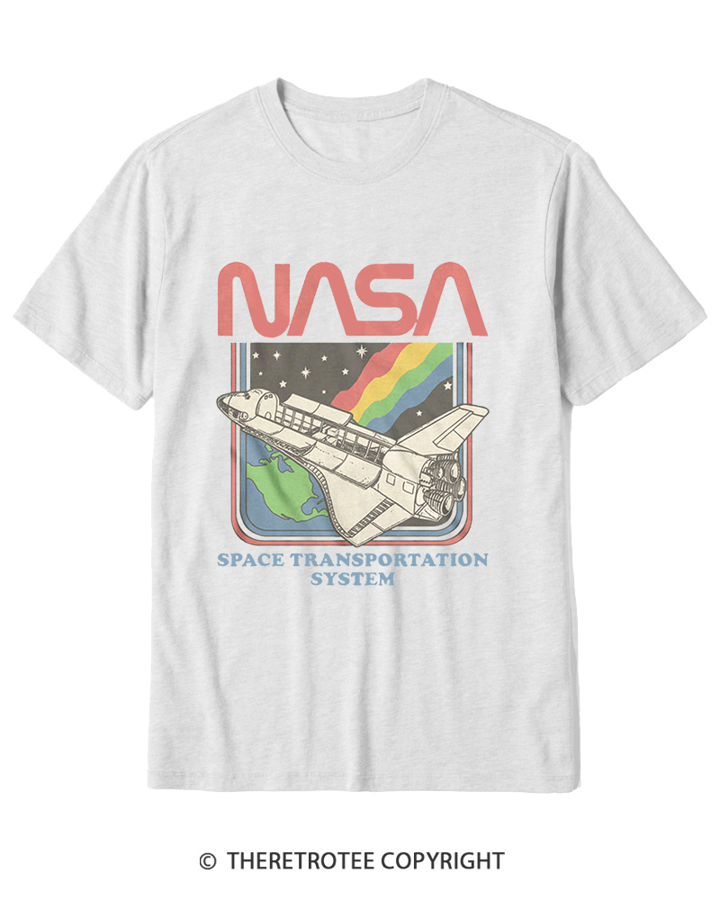 TheRetroTee Space Transportation System 1980s Cotton T-Shirt