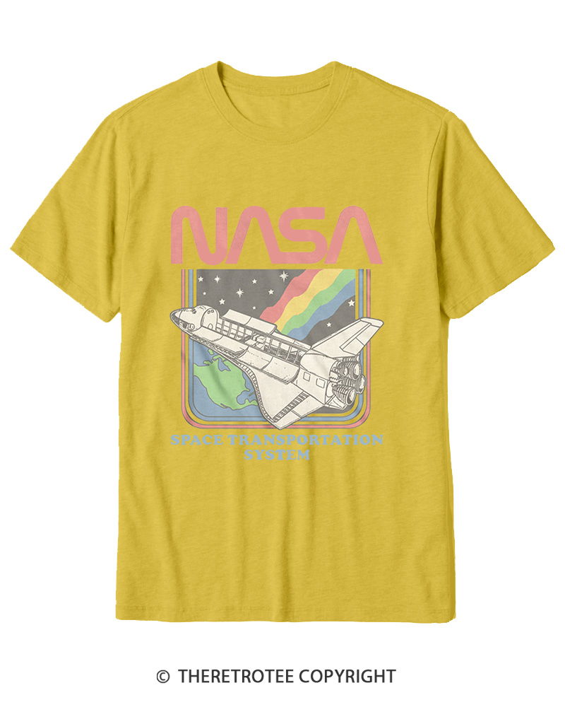 TheRetroTee Space Transportation System 1980s Cotton T-Shirt