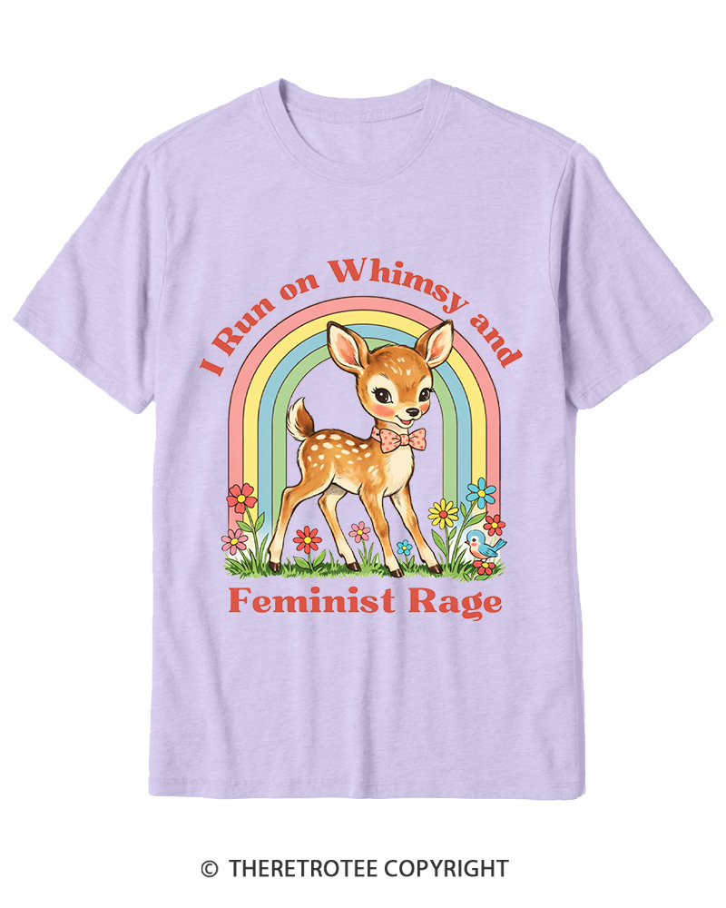 TheRetroTee Whimsy and Feminist Rage 1970s Cotton T-Shirt