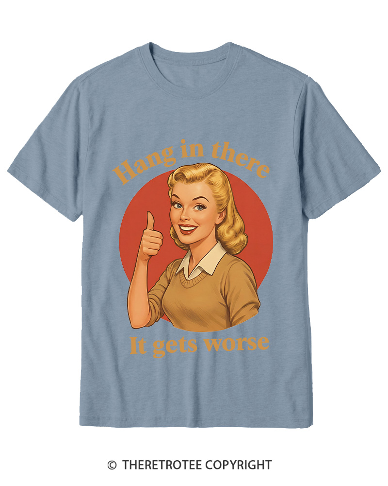 TheRetroTee Funny Motivation 1950s Cotton T-Shirt