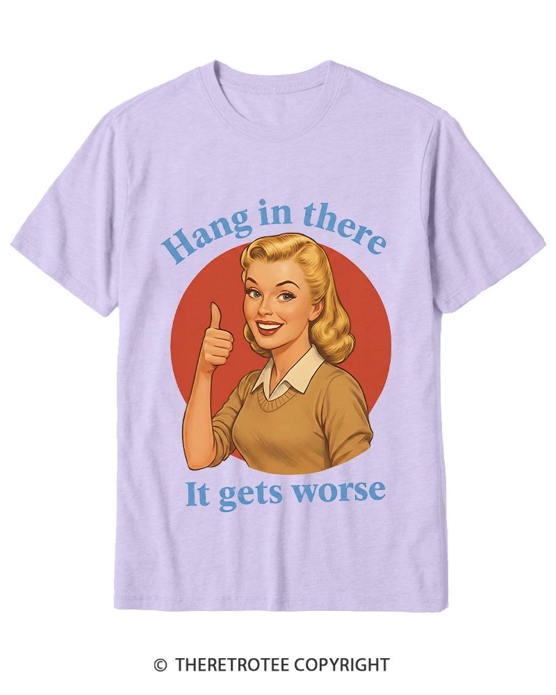 TheRetroTee Funny Motivation 1950s Cotton T-Shirt