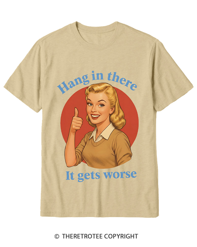TheRetroTee Funny Motivation 1950s Cotton T-Shirt
