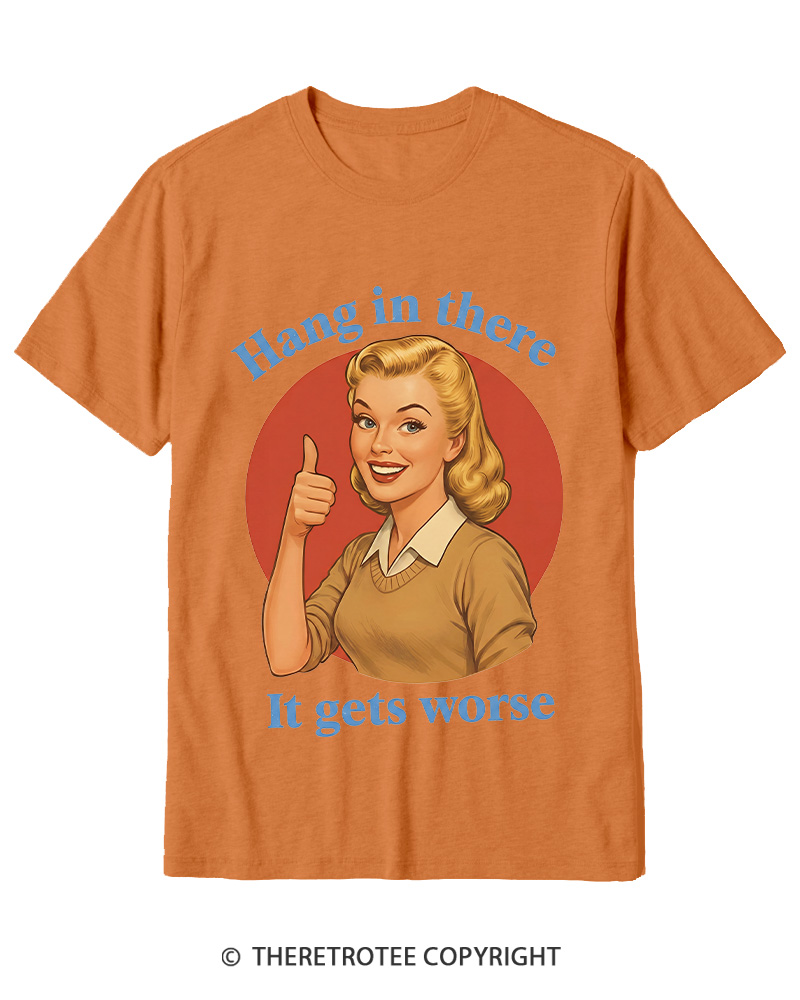 TheRetroTee Funny Motivation 1950s Cotton T-Shirt