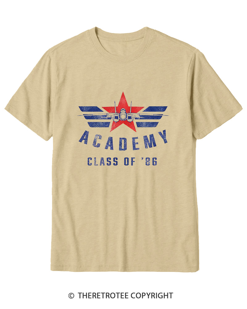 TheRetroTee Academy '86 1980s Cotton T-Shirt