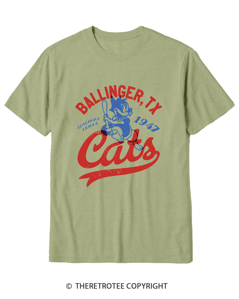 TheRetroTee Ballinger Cats 1947 Cotton T-Shirt