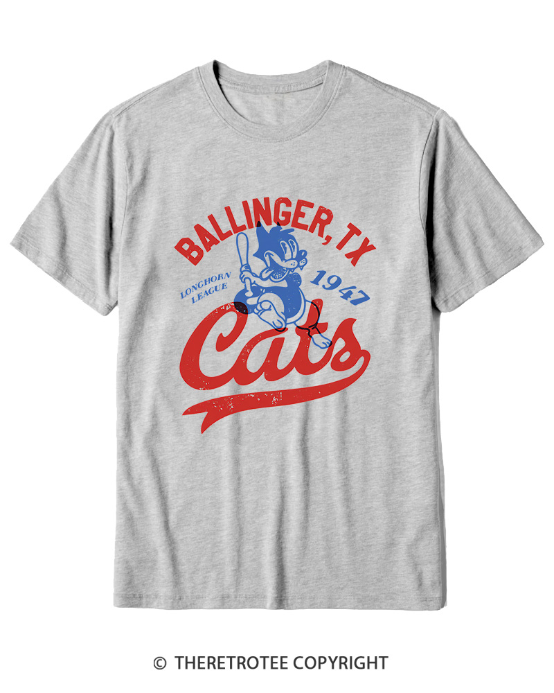 TheRetroTee Ballinger Cats 1947 Cotton T-Shirt