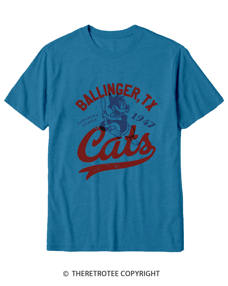 TheRetroTee Ballinger Cats 1947 Cotton T-Shirt