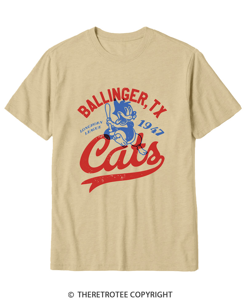 TheRetroTee Ballinger Cats 1947 Cotton T-Shirt