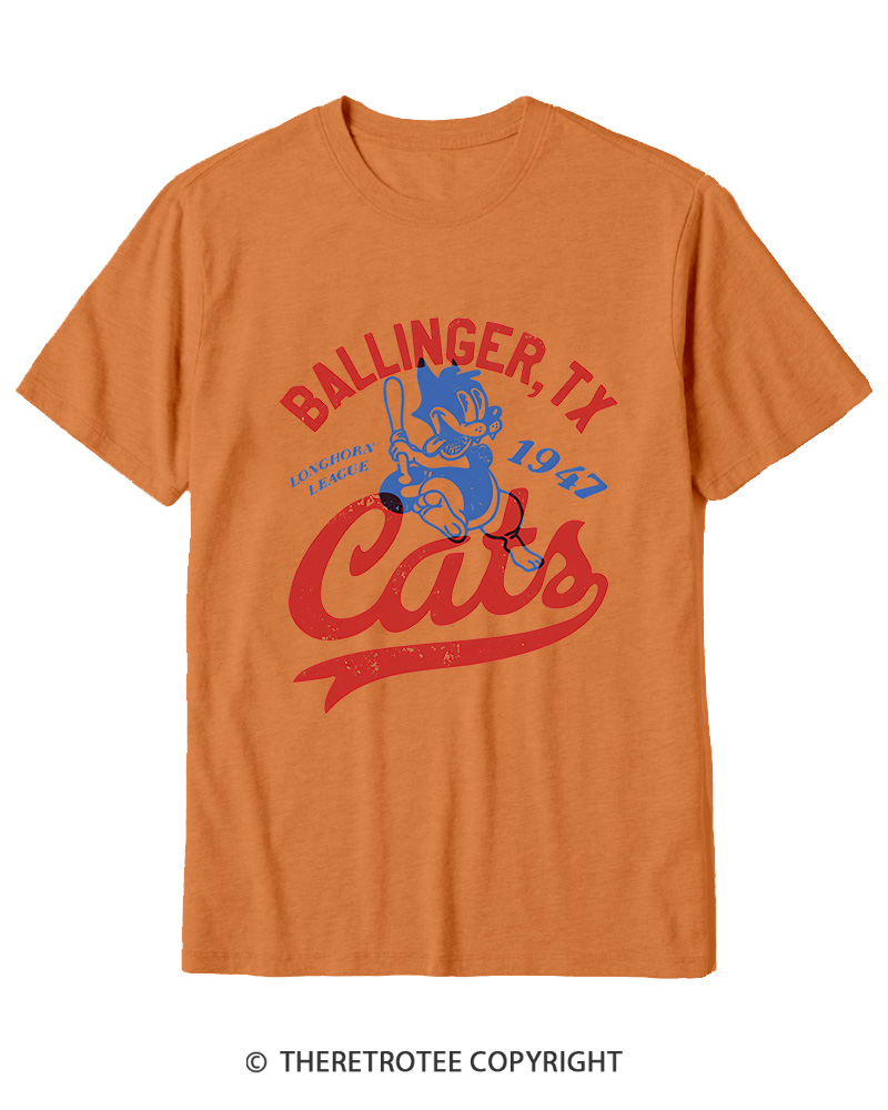 TheRetroTee Ballinger Cats 1947 Cotton T-Shirt