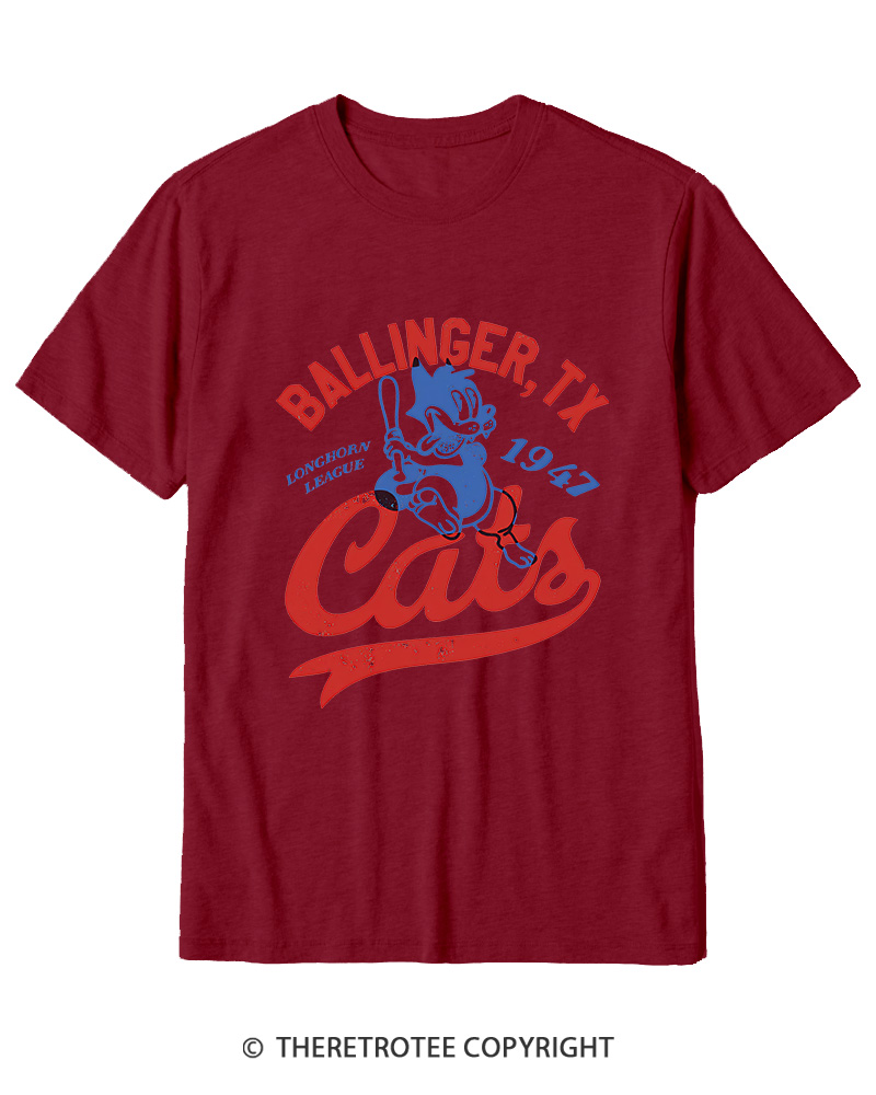 TheRetroTee Ballinger Cats 1947 Cotton T-Shirt