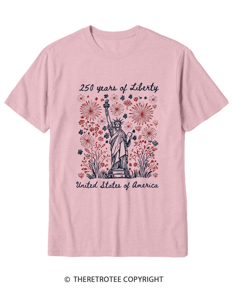 TheRetroTee 250 Years Of Liberty Cotton T-Shirt