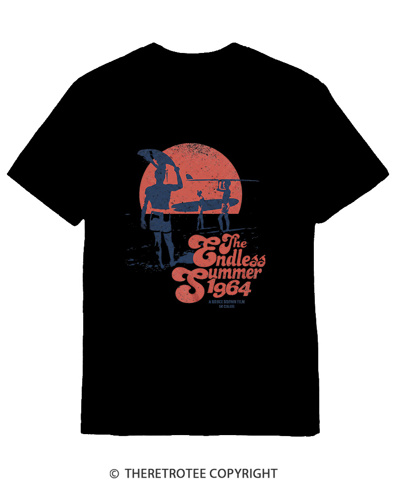 TheRetroTee The Endless Summer 1964 Cotton T-Shirt