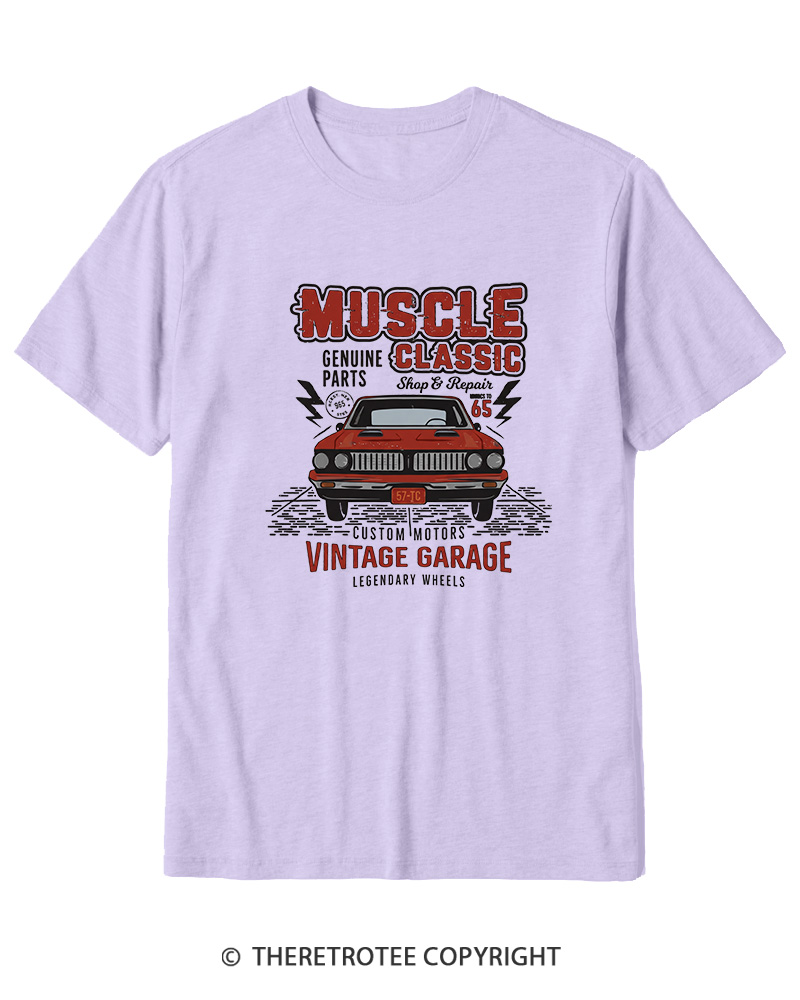 TheRetroTee Muscle Classic 1970s Cotton T-Shirt