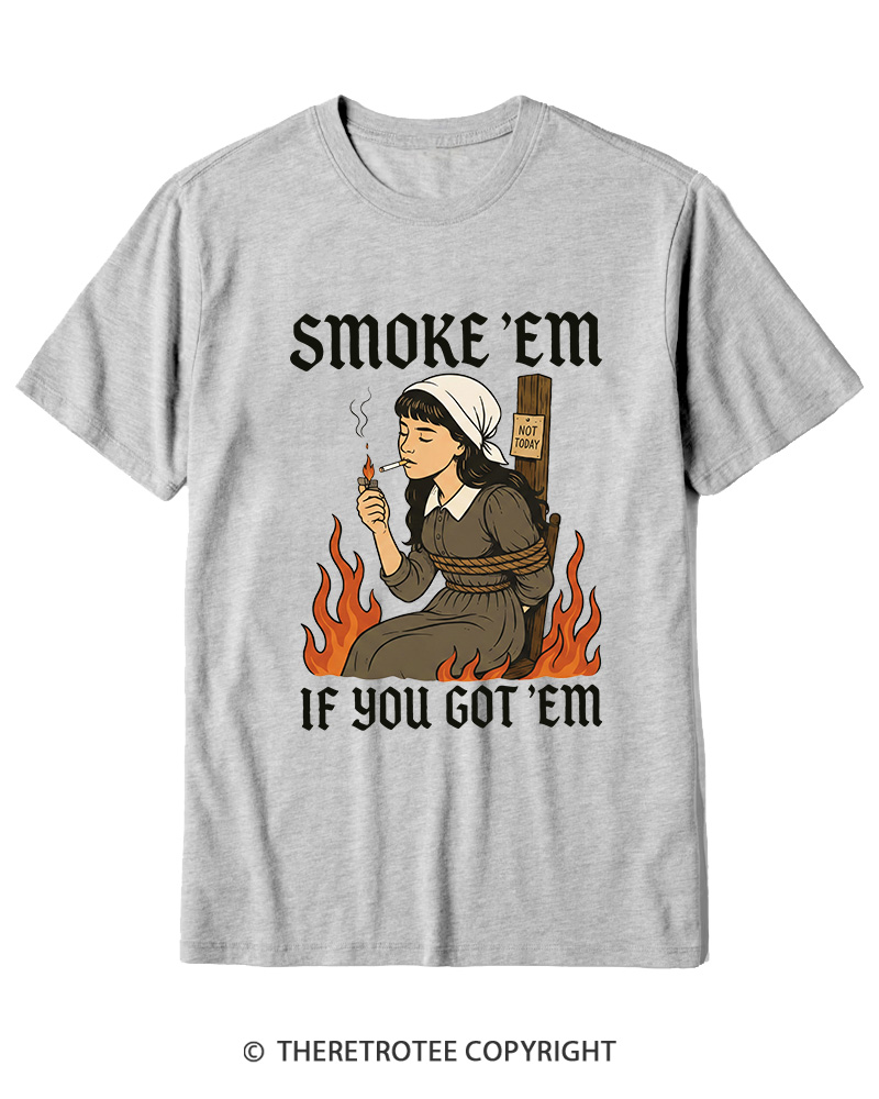 TheRetroTee Smoke 'em If You Got 'em 1950s Cotton T-Shirt
