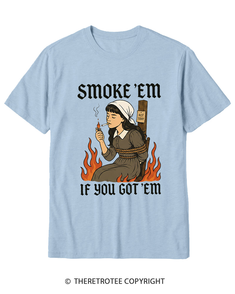 TheRetroTee Smoke 'em If You Got 'em 1950s Cotton T-Shirt