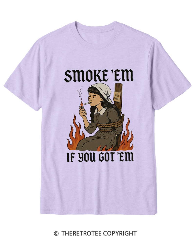 TheRetroTee Smoke 'em If You Got 'em 1950s Cotton T-Shirt