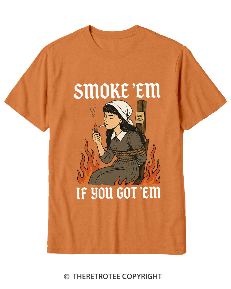 TheRetroTee Smoke 'em If You Got 'em 1950s Cotton T-Shirt