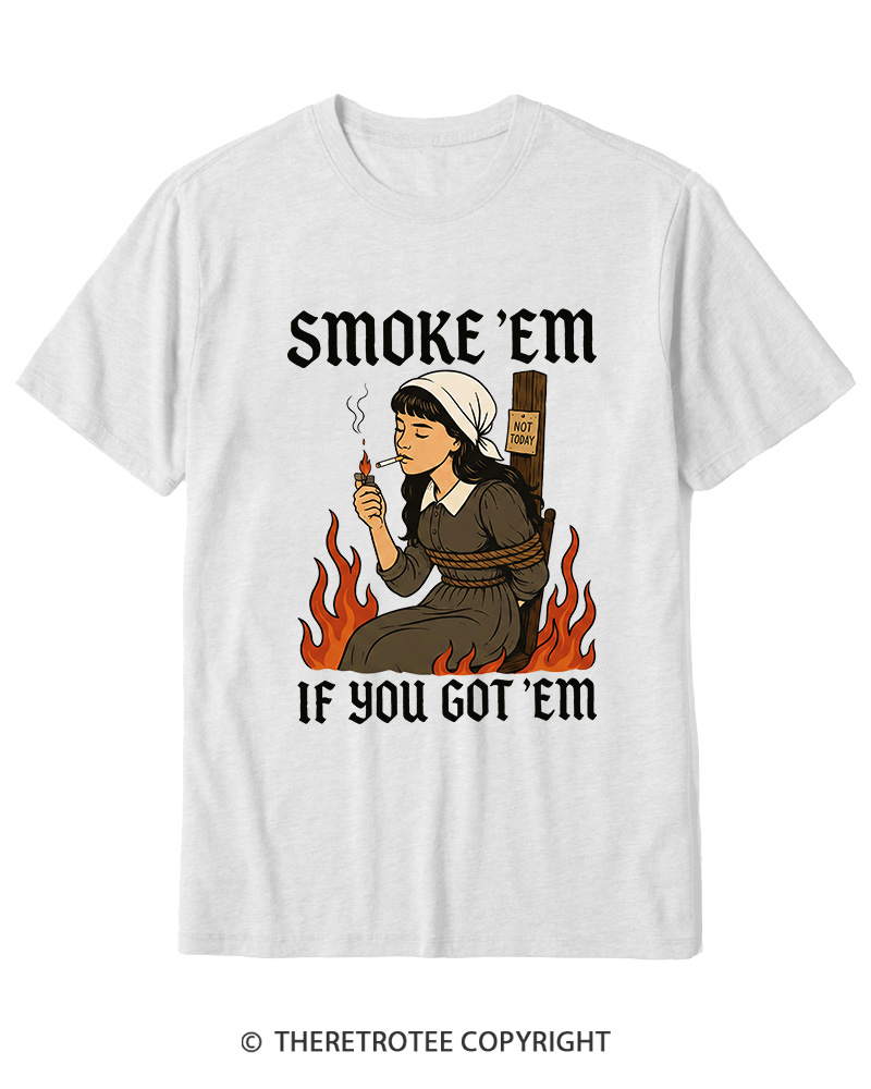TheRetroTee Smoke 'em If You Got 'em 1950s Cotton T-Shirt