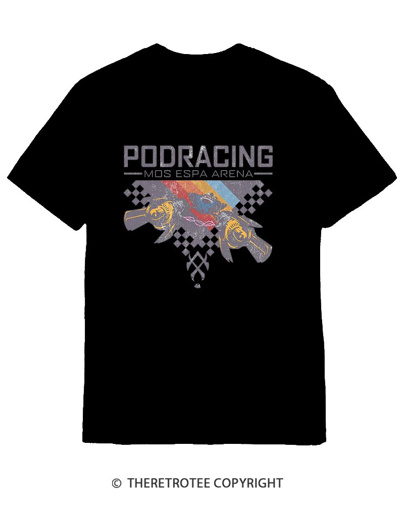 TheRetroTee Desert Speed Racing 1980s Cotton T-Shirt