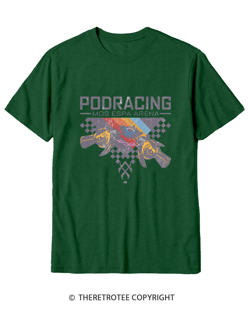 TheRetroTee Desert Speed Racing 1980s Cotton T-Shirt
