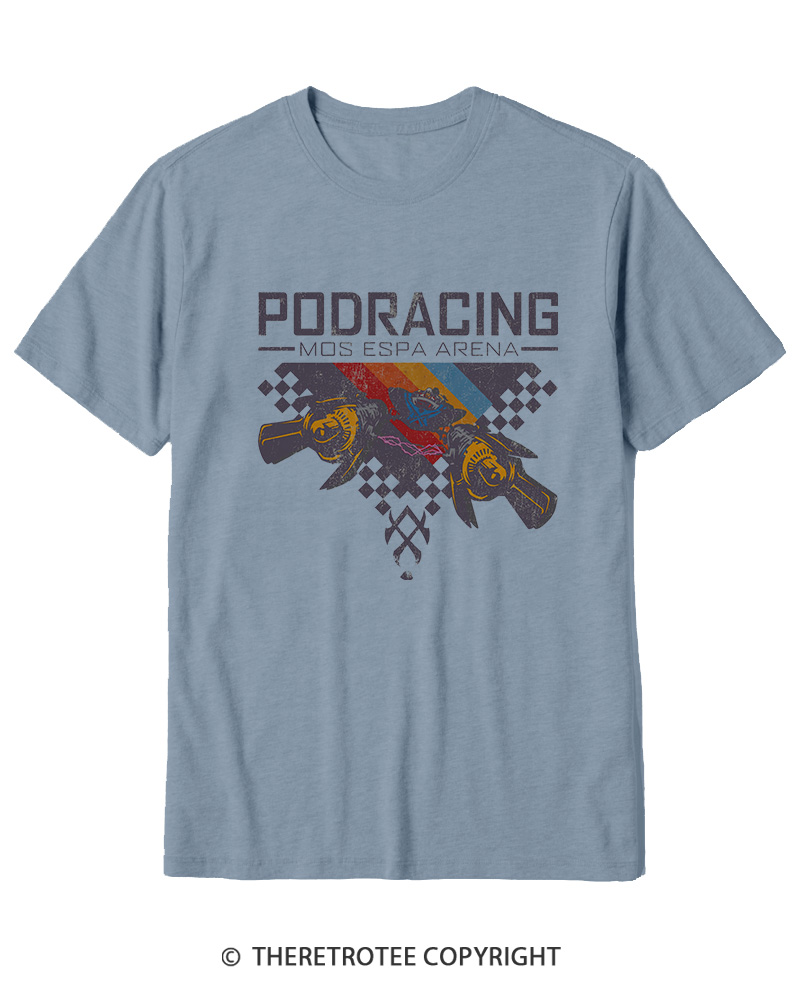 TheRetroTee Desert Speed Racing 1980s Cotton T-Shirt