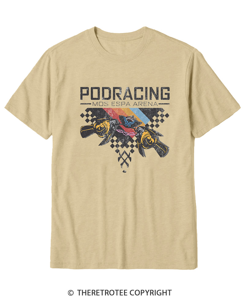 TheRetroTee Desert Speed Racing 1980s Cotton T-Shirt