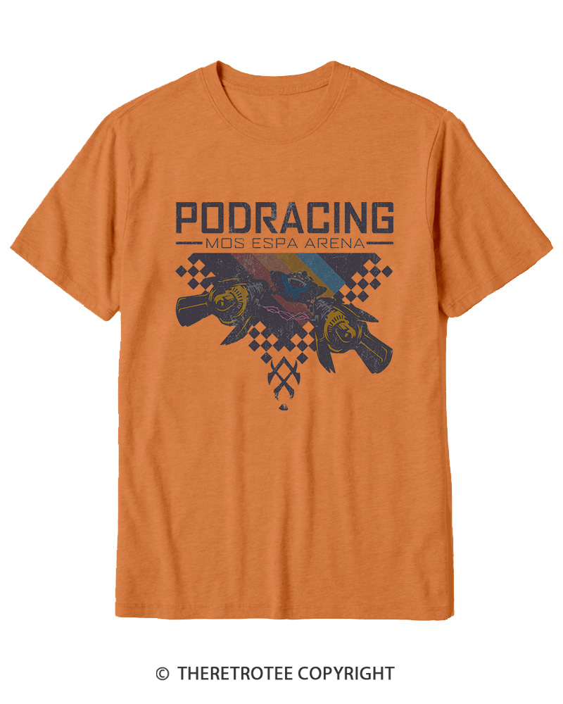 TheRetroTee Desert Speed Racing 1980s Cotton T-Shirt
