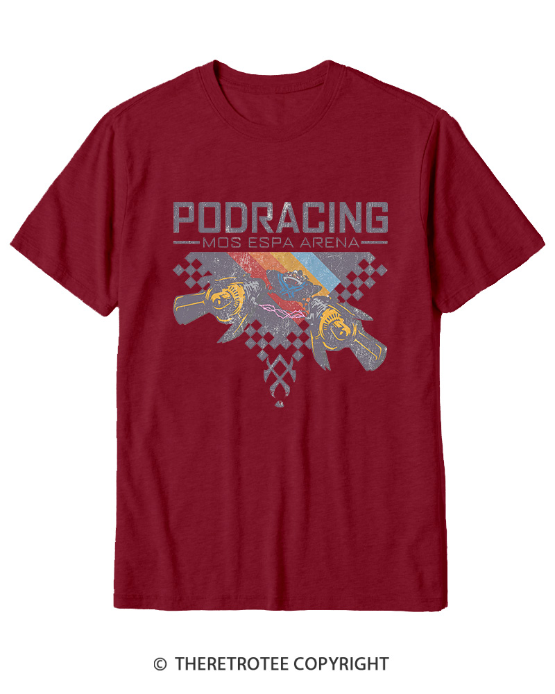 TheRetroTee Desert Speed Racing 1980s Cotton T-Shirt