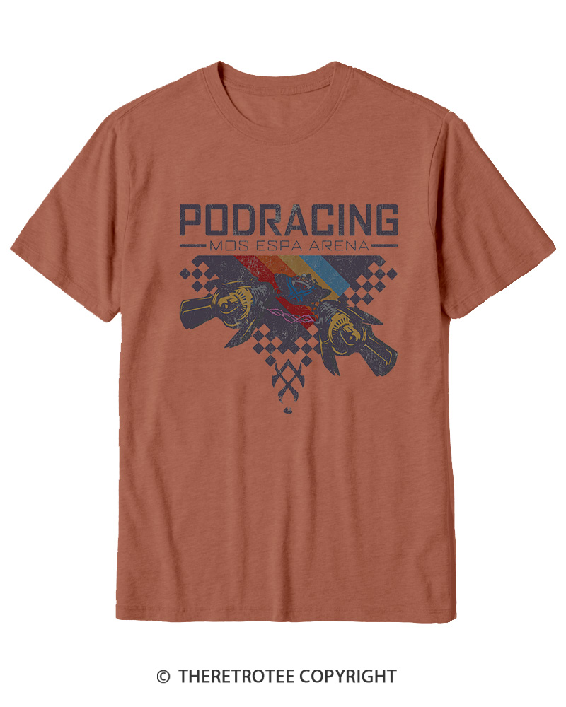 TheRetroTee Desert Speed Racing 1980s Cotton T-Shirt