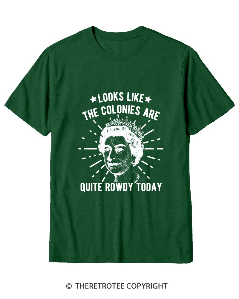 TheRetroTee Looks Like The Colonies Are Quite Rowdy Today Cotton T-Shirt