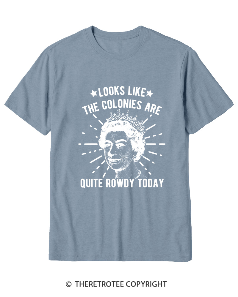 TheRetroTee Looks Like The Colonies Are Quite Rowdy Today Cotton T-Shirt