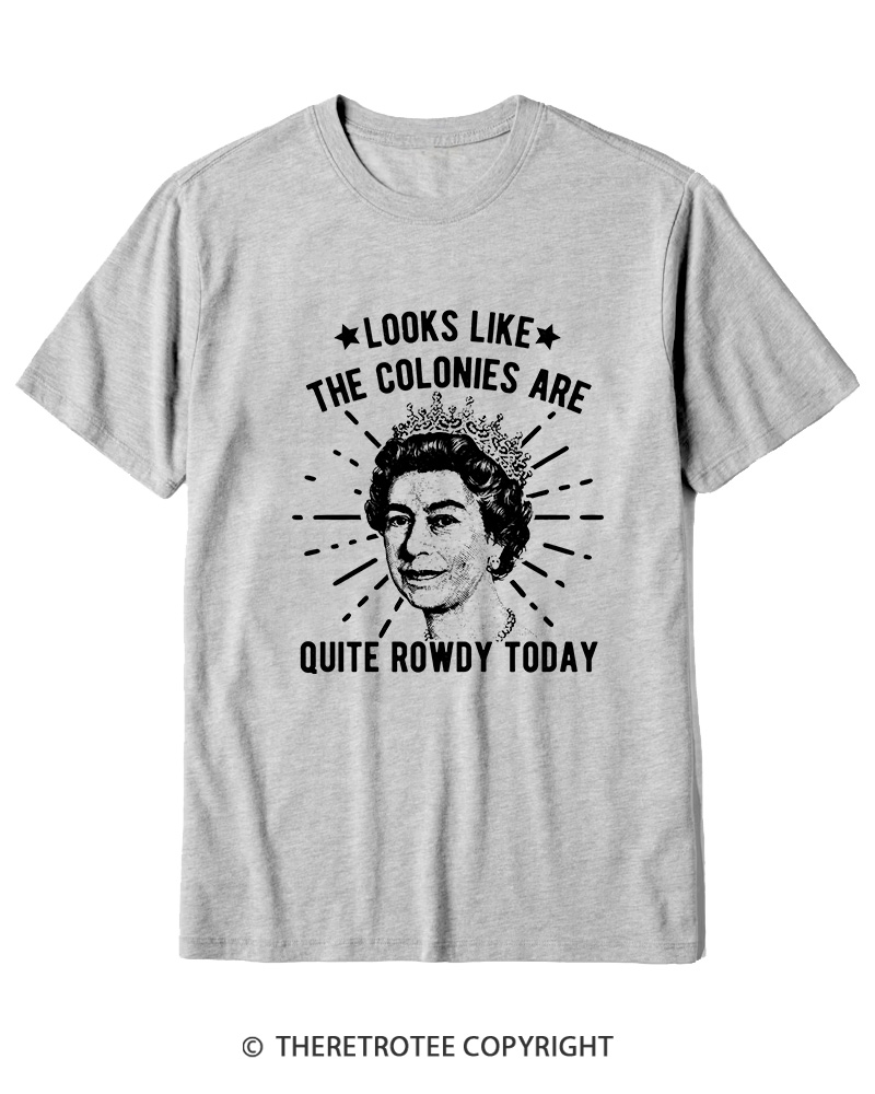 TheRetroTee Looks Like The Colonies Are Quite Rowdy Today Cotton T-Shirt